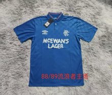 Retro Rangers Home 1:1 Quality Soccer Jersey 1988-1989