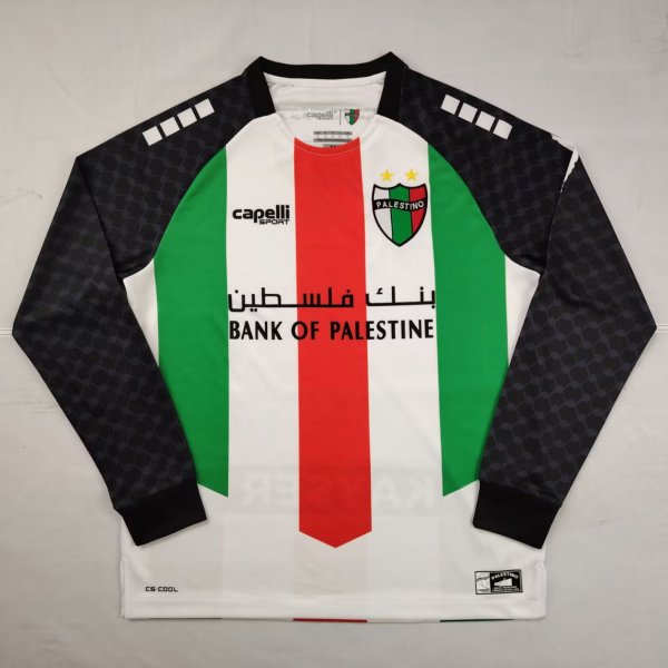 Palestine home  Long sleeves Fans 1:1 Quality Soccer Jersey 25-26
