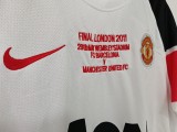 Retro Manchester United Long Away 1:1 Quality Soccer Jersey  2010-2011