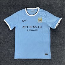 Retro Manchester City Home 1:1 Quality Soccer Jersey 2013-2014