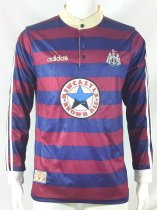 Retro Newcastle Away Long Sleeve Fans  1:1 Quality Soccer Jersey  1995-1996