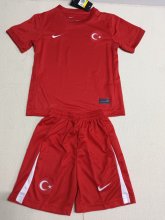 Turkey away kids 1:1 Quality Soccer Jersey   24-25