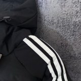 Germany Windbreaker  Cotton clothing Jacket Black  White 1:1 Quality Soccer Jersey  25-26