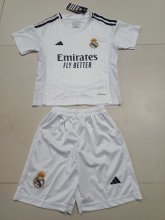Real Madrid home  kids 1:1 Quality Soccer Jersey  24-25