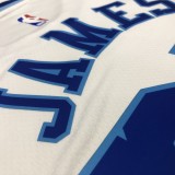 Los Angeles Lakers White Latin Night 23 James  round neck  NBA Jerseys
