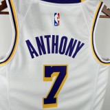 Los Angeles Lakers White #7 ANTHONY 1:1 Quality NBA Season Jerseys 2023