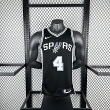 San Antonio Spurs black #4 FOX  NBA Jerseys  2025
