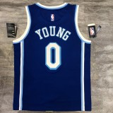 Los Angeles Lakers Blue Latin Night #0 YOUNG 1:1 Quality NBA Season Jerseys