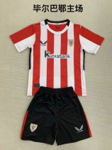 Athletic Bilbao home kids  1:1 Quality Soccer Jersey   24-25