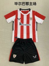 Athletic Bilbao home kids  1:1 Quality Soccer Jersey   24-25