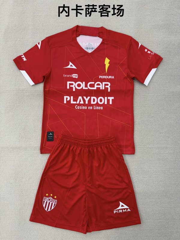 Necaxa Away  Fans (kids and man ) 1:1 Quality Soccer Jersey  25-26