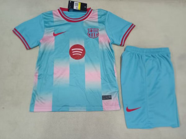 Barcelona Training clothing kids  1:1 Quality Soccer Jersey  25-26