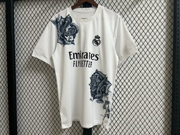 Real Madrid White Y-3  fans  1:1 Quality Soccer Jersey   24-25