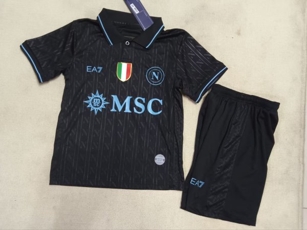 Napoli Third Away Fans 1:1 Quality Soccer Jersey   kids  25-26