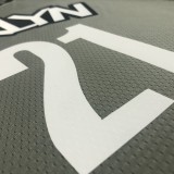 Brooklyn Nets Grey #21 ALDRIDGE 1:1 Quality NBA  Season Jerseys 75 Year