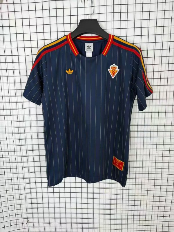 Spain T-shirt Retro leisure  Grey 1:1 Quality Soccer Jersey 26-27 (2026)