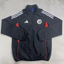 Ajax Windbreaker  Black 1:1 Quality Soccer Jersey  25-26