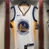 Golden State Warriors White V-Neck  #6 YOUNG1:1 Quality NBA Season Jerseys 2020