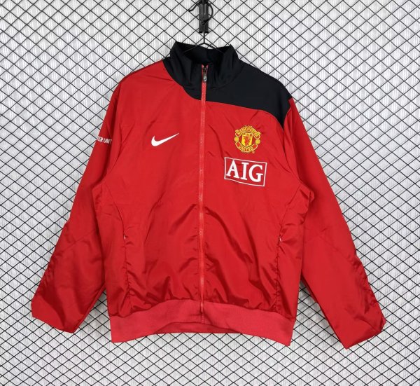 Retro Manchester United Windbreaker  Red 1:1 2007-2008