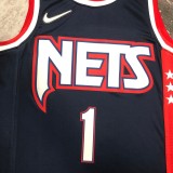 Brooklyn Nets City Edition Blue #1 BRIDGES 1:1 Quality NBA  Season Jerseys 2022