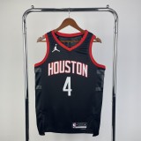 Houston Rockets Black #4 GREEN 1:1 Quality NBA  Season Jerseys 2024
