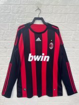 Retro AC milan long  home 1:1 Quality Soccer Jersey  2008-2009