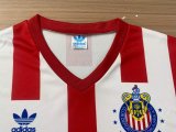 Retro Chivas (Guadalajara ) Home Long Sleeve  1:1 Quality Soccer Jersey   1991-1992