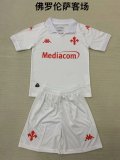 Florence away kids   1:1 Quality Soccer Jersey   24-25