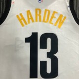 Brooklyn Nets City Edition Graffiti White #13 HARDEN 1:1 Quality NBA  Season Jerseys 2021