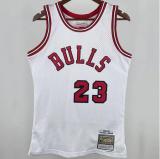 Bulls JORDAN #23 White Retro NBA Jerseys 1984-1985