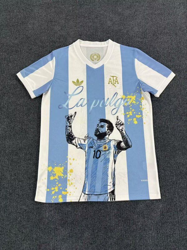 Argentina 50th anniversary  Graffiti version  Fans  1:1 Quality Soccer Jersey   25-26