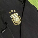 Argentina Windbreaker  Interchange Jacket Black  White 1:1 Quality Soccer Jersey  25-26