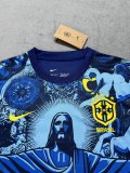Brazil  Jesus Special Edition  Blue fans 1:1 Quality Soccer Jersey 25-26