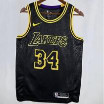 Lakers ONEAL #34 White NBA Jerseys  24-25