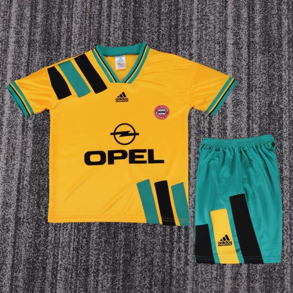 Retro Bayern Munich Away Kids  1:1 Quality Soccer Jersey   1993-1995