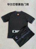 Athletic Bilbao goalkeeper black  kids  1:1 Quality Soccer Jersey   23-24
