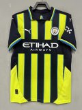 Manchester City away fans 1:1 Quality Soccer Jersey  24-25