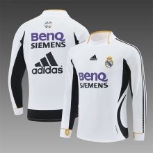 Retro Real Madrid Training White Fans 1:1 Quality Soccer Jersey 2006-2007