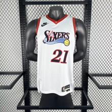 Philadelphia 76ers Retro White #21  EMBIID 1:1 Quality NBA  Season Jerseys 2026