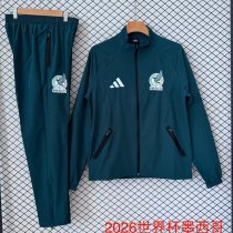 Mexico  Windbreaker  Sets with pants  Green 1:1 Quality Soccer Jersey 26-27 (2026)