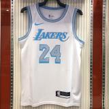 Los Angeles Lakers  Kobe #24 BRYANT  Retro White NBA Jerseys 2021