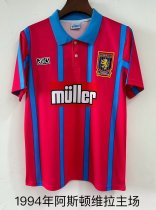 Retro Aston Villa home 1:1 Quality Soccer Jersey  1994-1995
