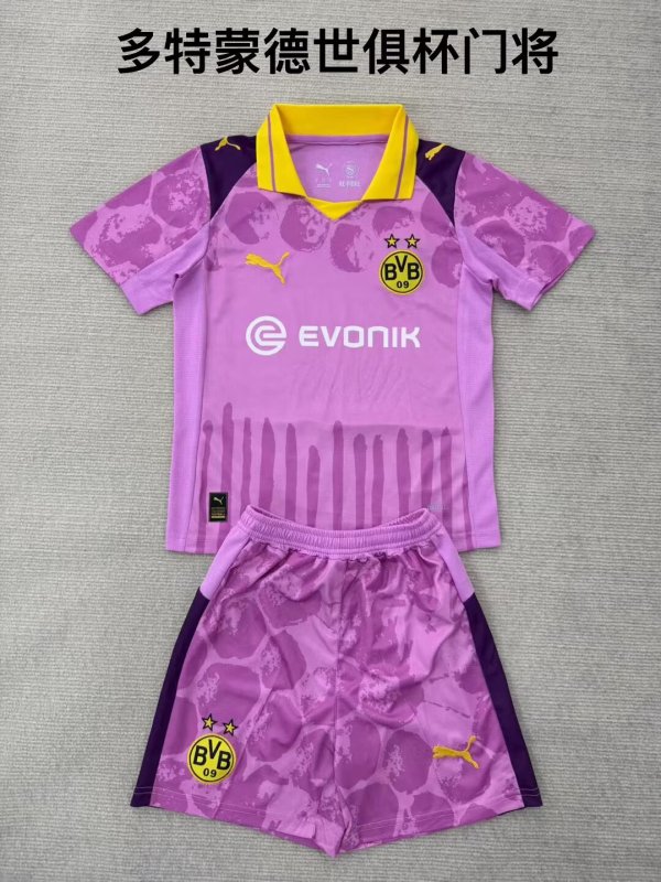 Dortmund goalkeeperFans  (Kids and Man)  1:1 Quality Soccer Jersey  25-26