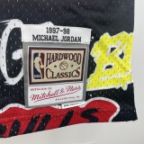 Retro Chicago Bulls Graffiti Red Black #23 JORDAN 1:1 Quality NBA  Season Jerseys 1997-1998