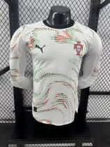 Portugal away Player long   1:1 Quality Soccer Jersey  25-26