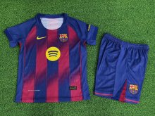 Barcelona Home  Player kids   1:1 Quality Soccer Jersey   25-26