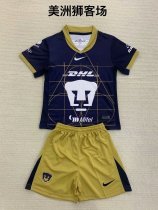 Pumas away Kids  1:1 Quality Soccer Jersey  24-25