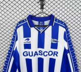 Retro Deportivo Home Long Sleeve Fans  1:1 Quality Soccer Jersey  1998-1999