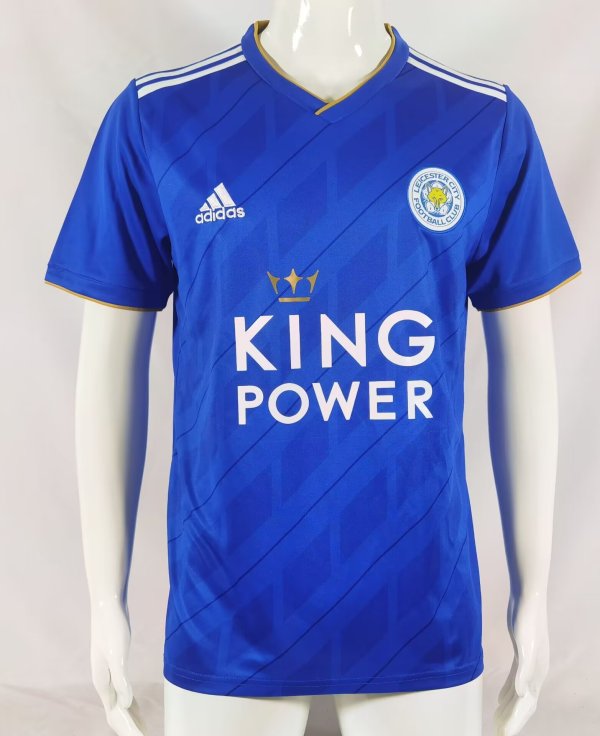 Retro Leicester City  Home fans 1:1 Quality Soccer Jersey  18-19