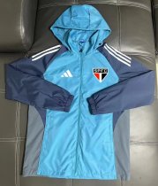 Sao Paulo Windbreaker  Blue 1:1 Quality Soccer Jersey  25-26